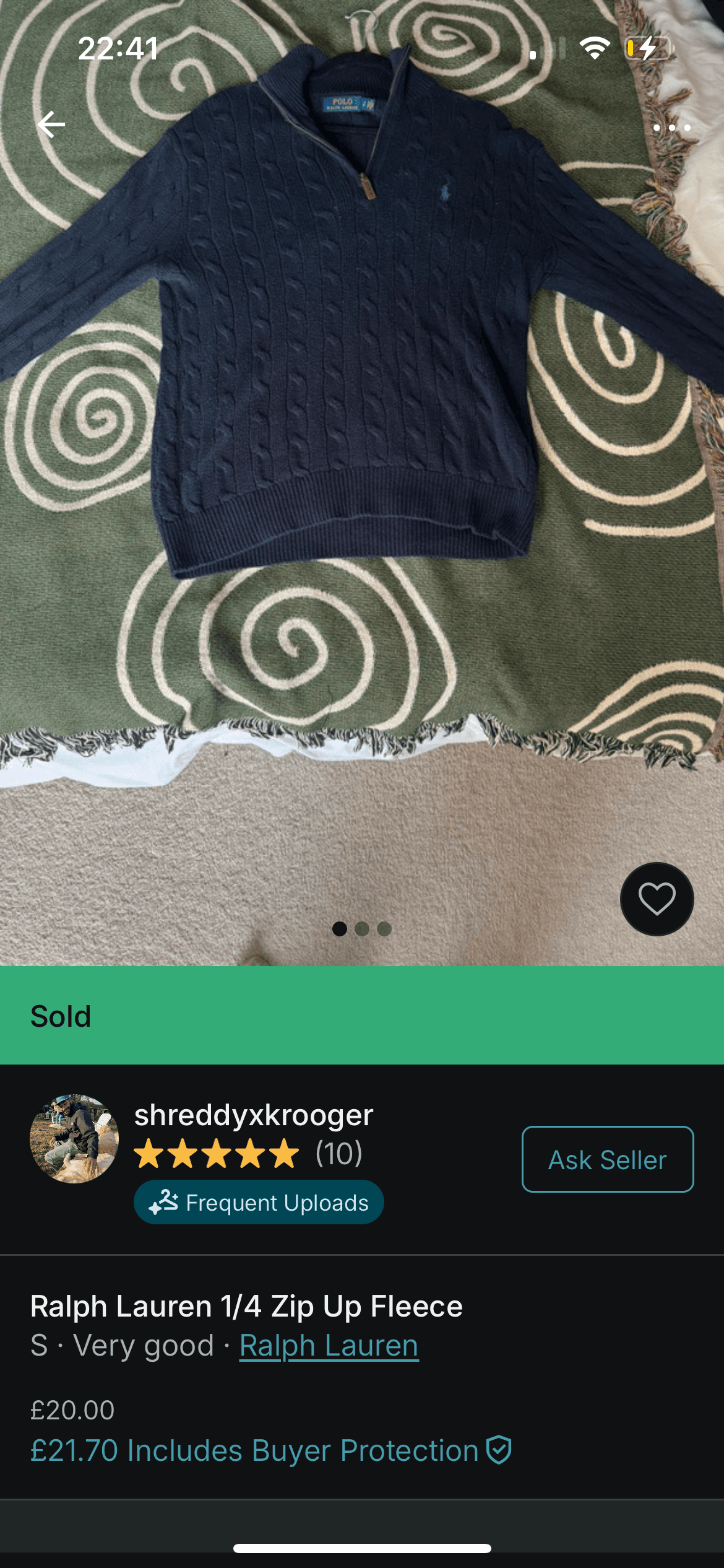 Navy RL Cable QZ bought