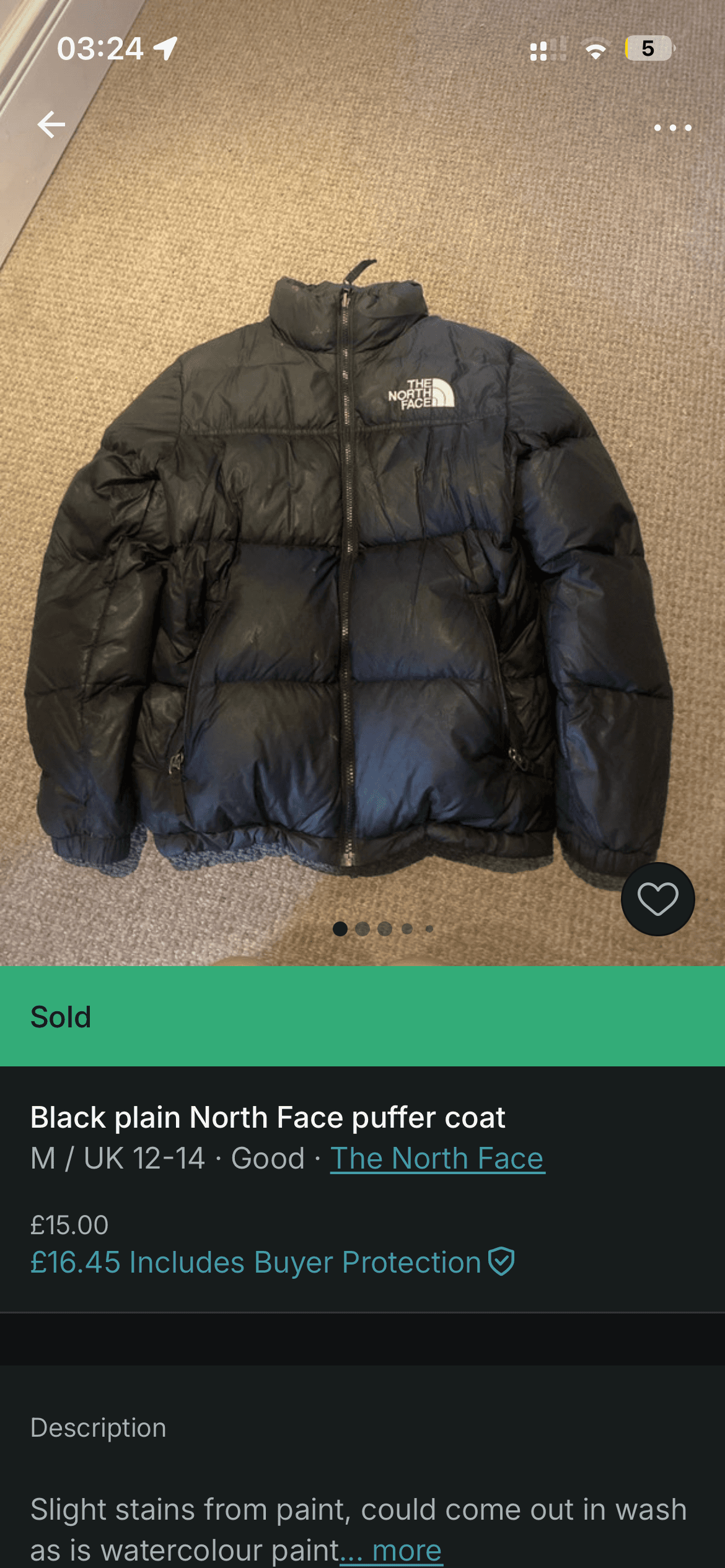 TNF 1996 Nuptse 700 bought