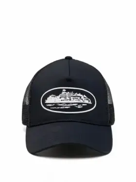 A cap rendered by Reframe — Front On layout