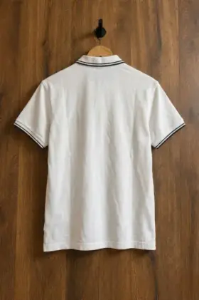 A polo rendered by Reframe, On a Hanger — Back layout
