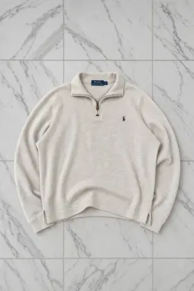 Quarter-zip knit, photographed by Reframe